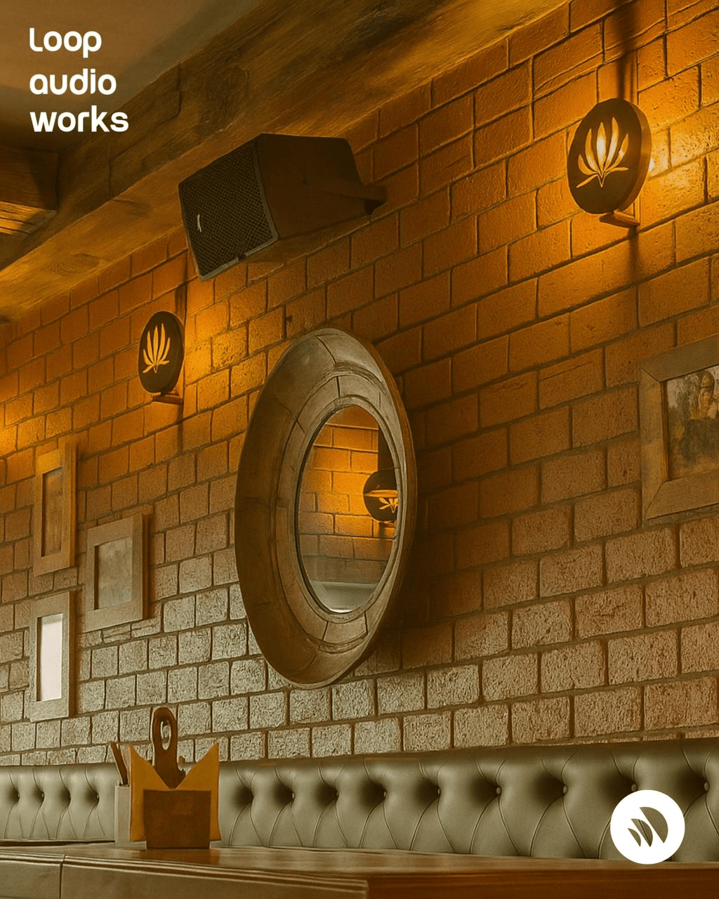 Stonewater RZ8 two-way speakers installed for Wild Boar Kochi by Loop Audio Works