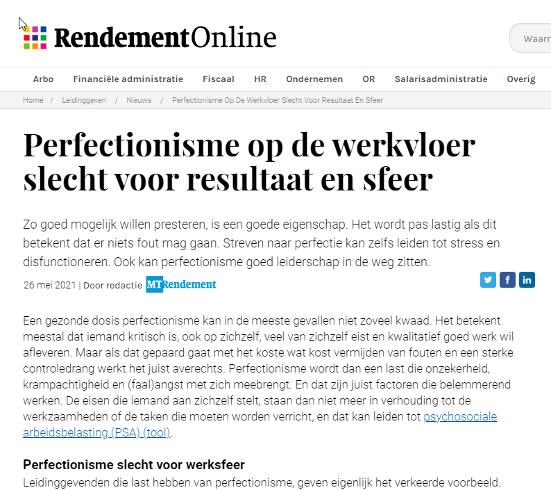 Perfectionisme