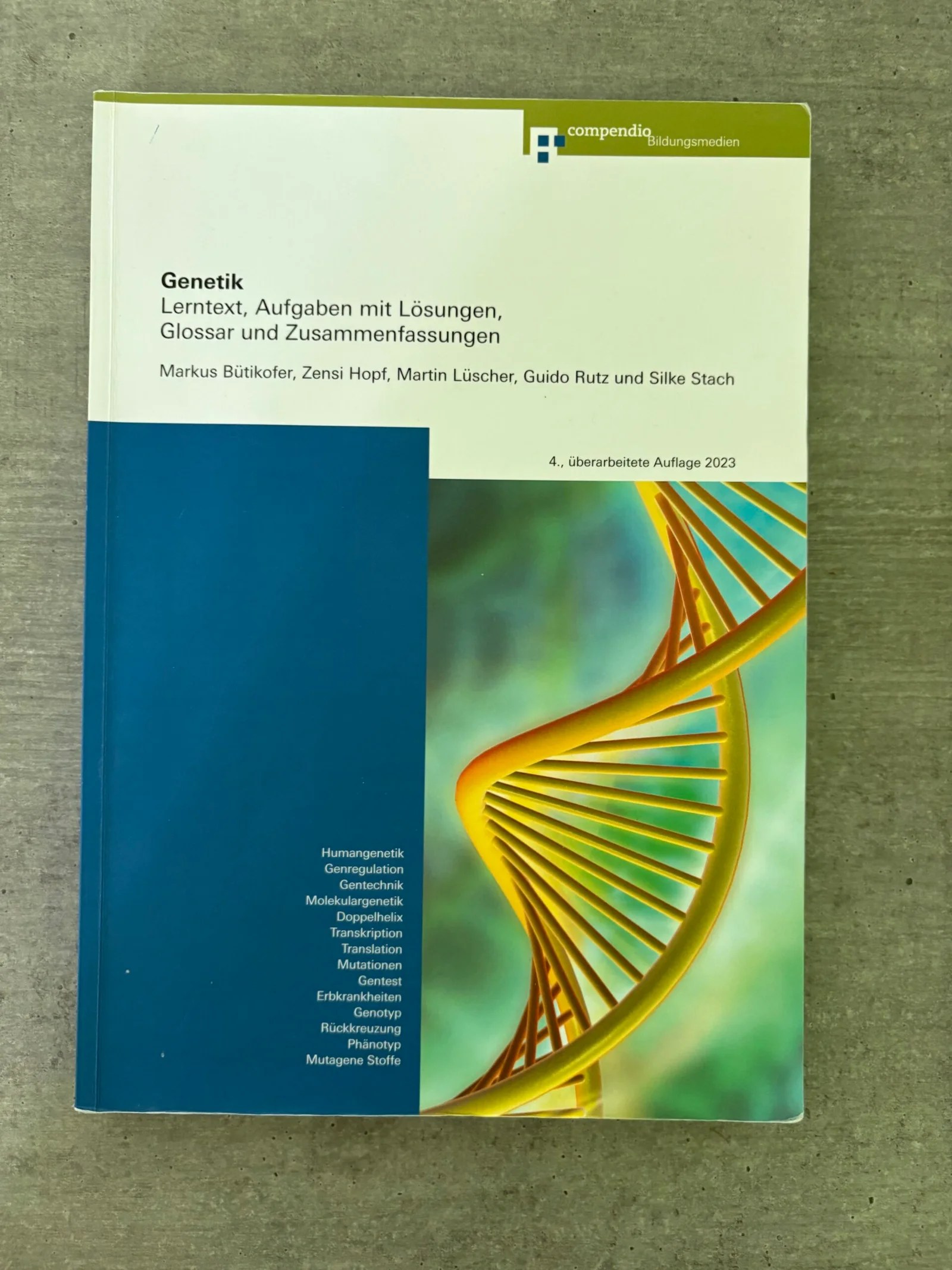 Genetik - Lerntext, Aufgaben mit Lösungen, Glossar und Zusammenfassungen