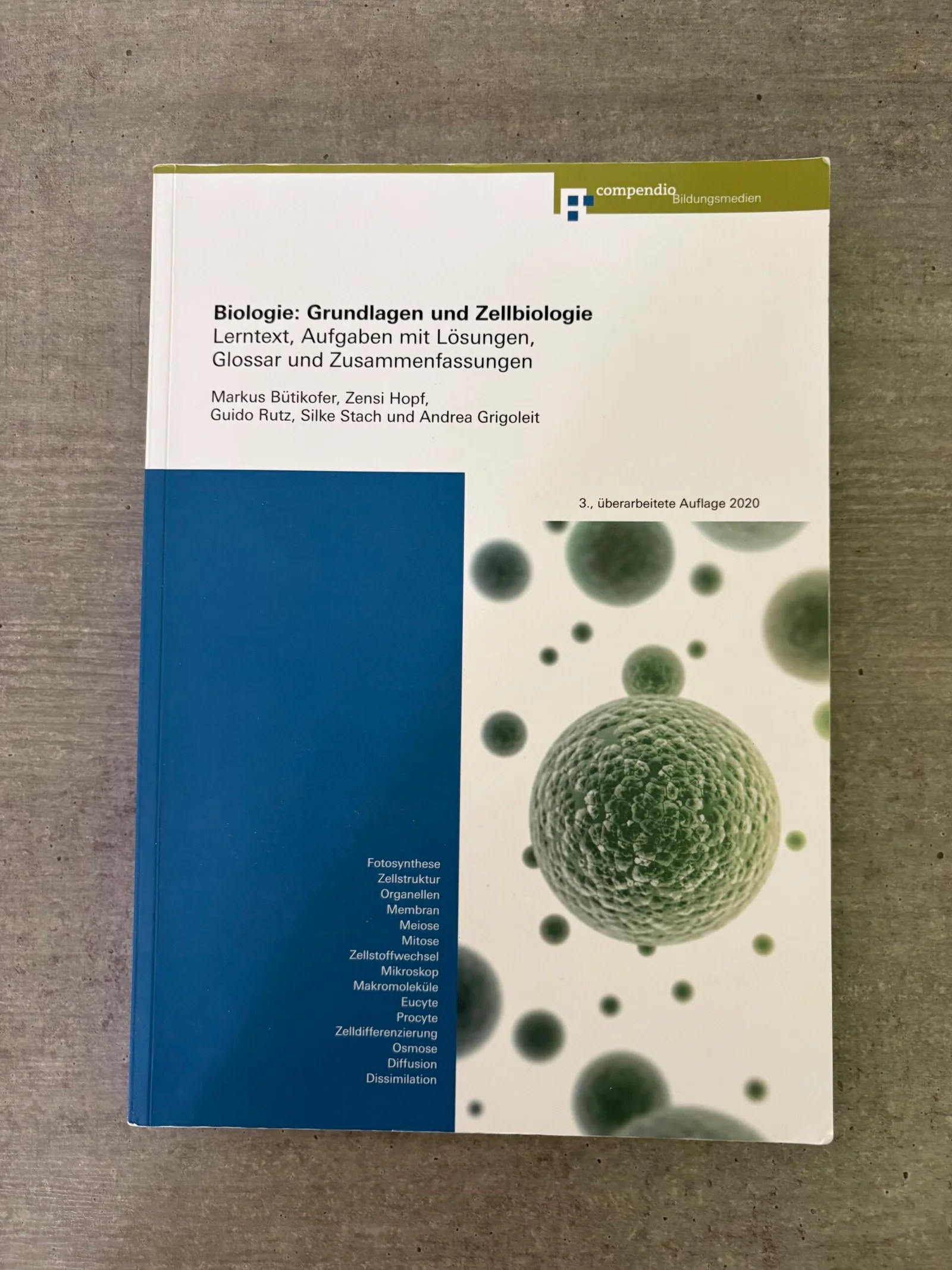 Biologie: Grundlagen und Zellbiologie - Lerntext, Aufgaben mit Lösungen, Glossar und Zusammenfassungen