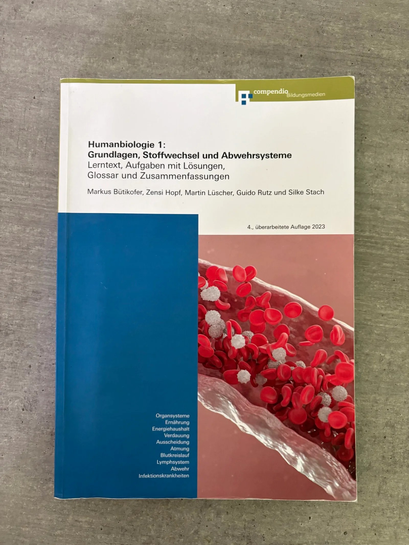 Humanbiologie 1: Grundlagen, Stoffwechsel und Abwehrsysteme - Lerntext, Aufgaben mit Lösungen, Glossar und Zusammenfassungen
