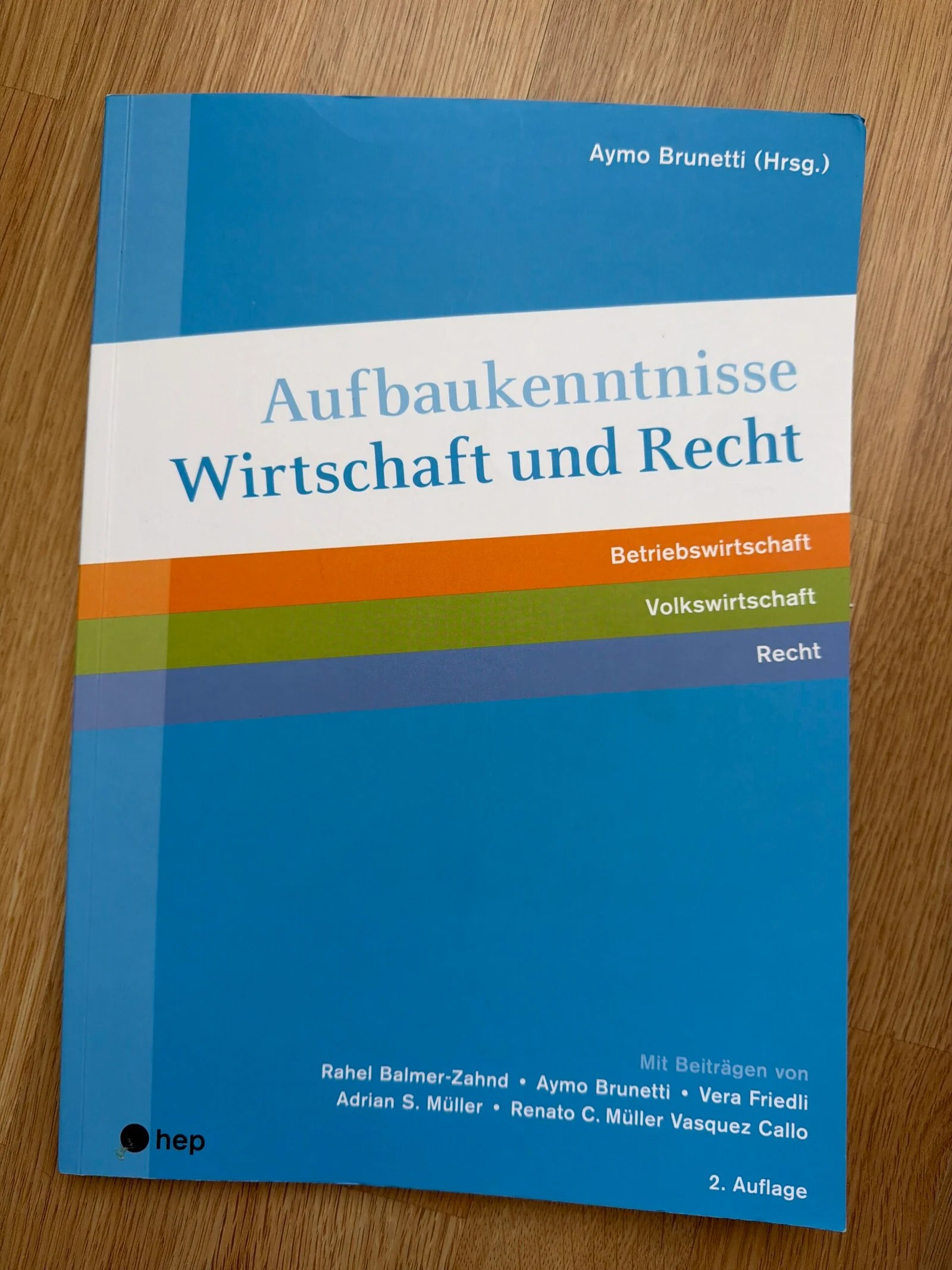 Wirtschaft und Recht Aufbaukenntnisse