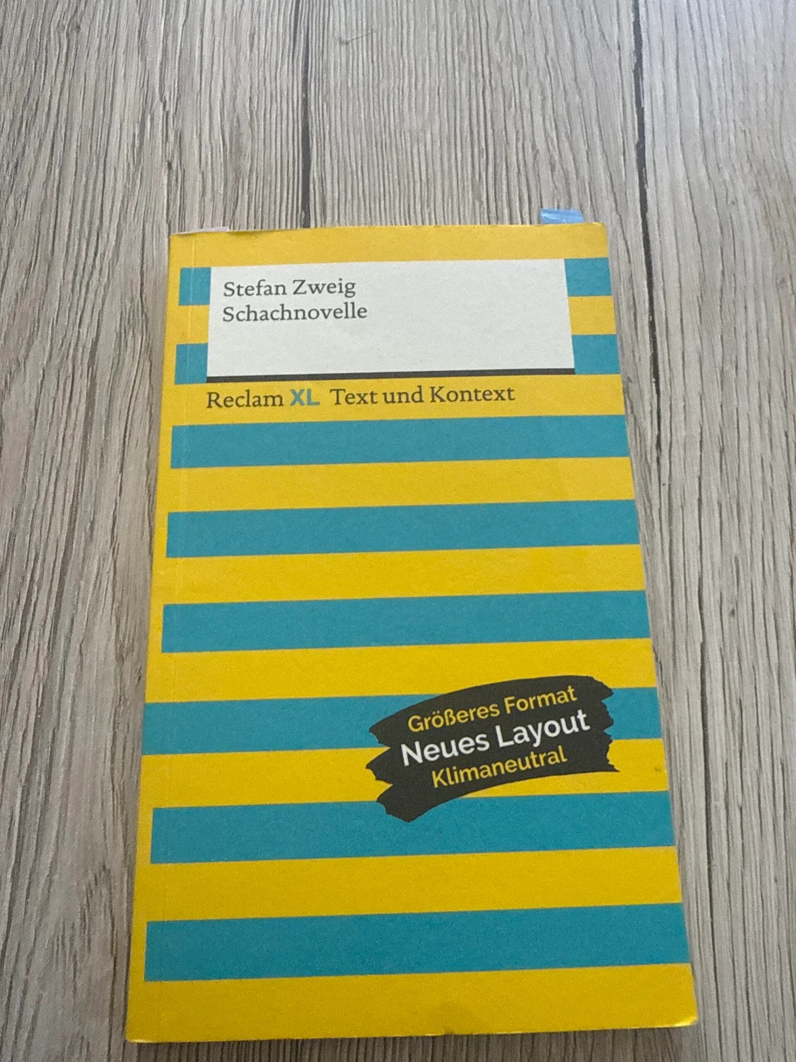 Schachnovelle – Stefan Zweig | Reclam XL Text und Kontext