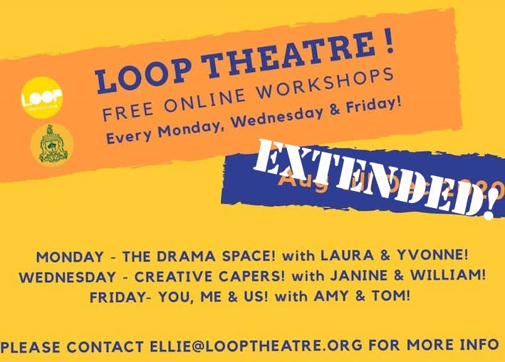 Online Workshops! EXTENDED!! – 5 Days a Week!