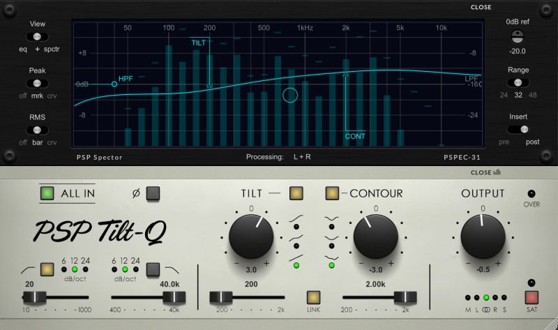 PSPaudioware – PSP Tilt-Q v1.0.0 VST VST3 AAX