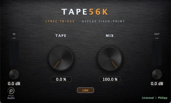 PAA Audio – Tape56K v.0.32- VST3 x64