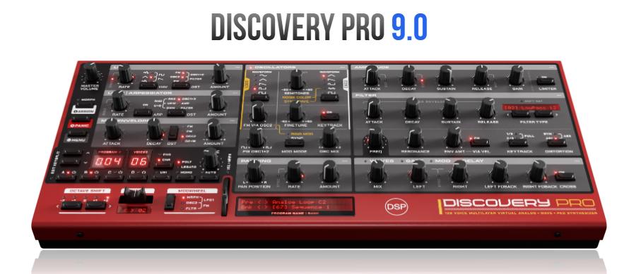 discoDSP – Discovery Pro 9 SAL,VSTi, VSTi3,AAX x64  Windows Version Only