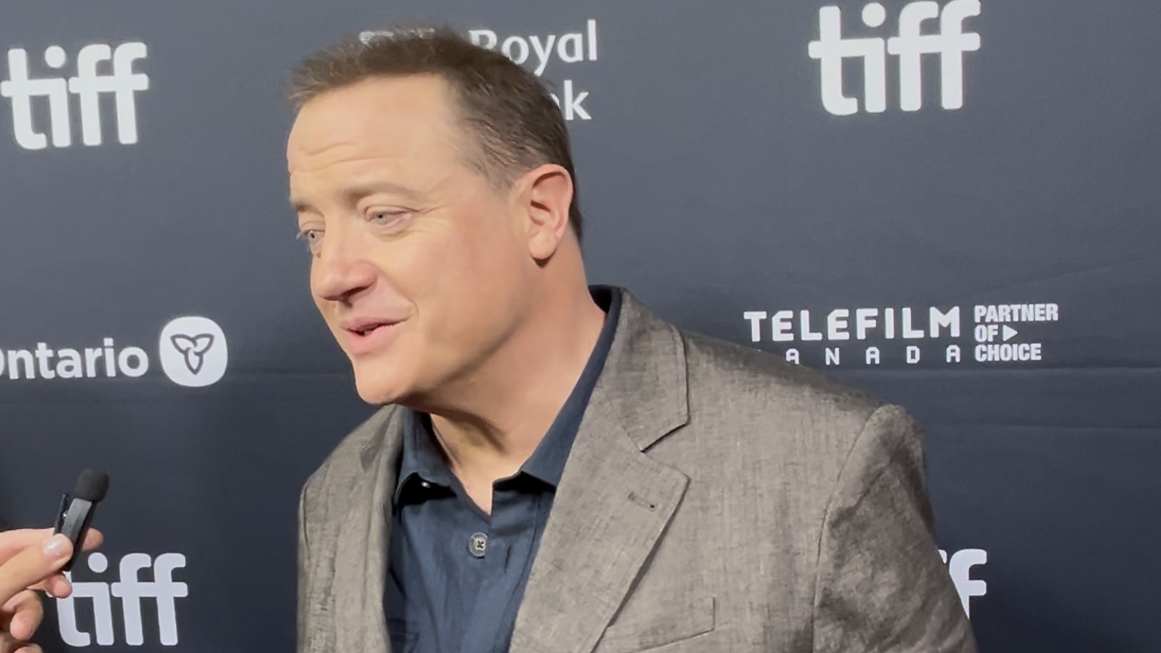 Brendan Fraser at the TIFF 2025 premiere of ‘Rental Family’