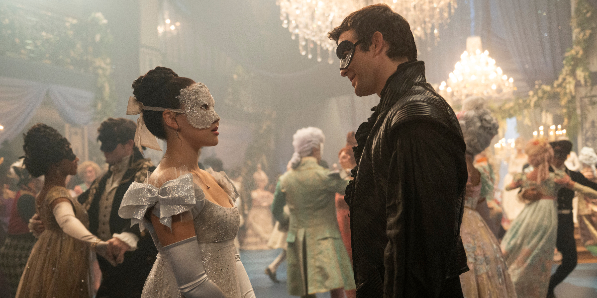 Yerin Ha and Luke Thompson as Sophie and Benedict in Season 4 of ‘Bridgerton’