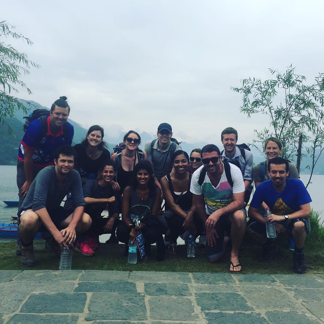 Group picture in Pokhara.