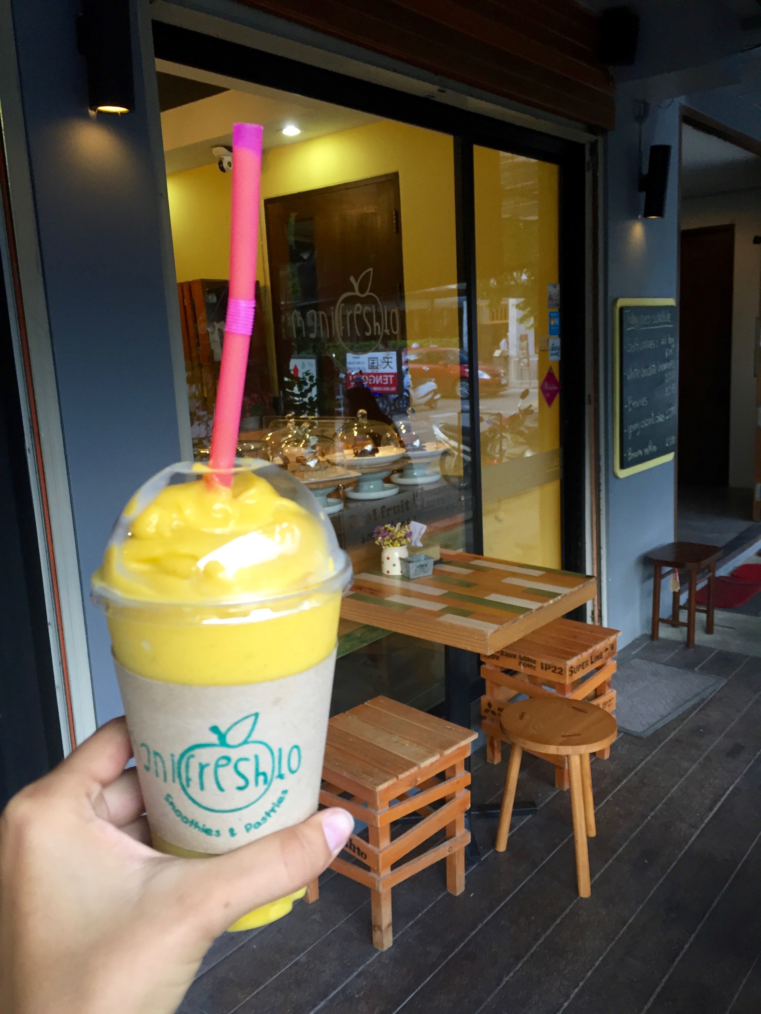 Mango mint smoothie for the moovie :)