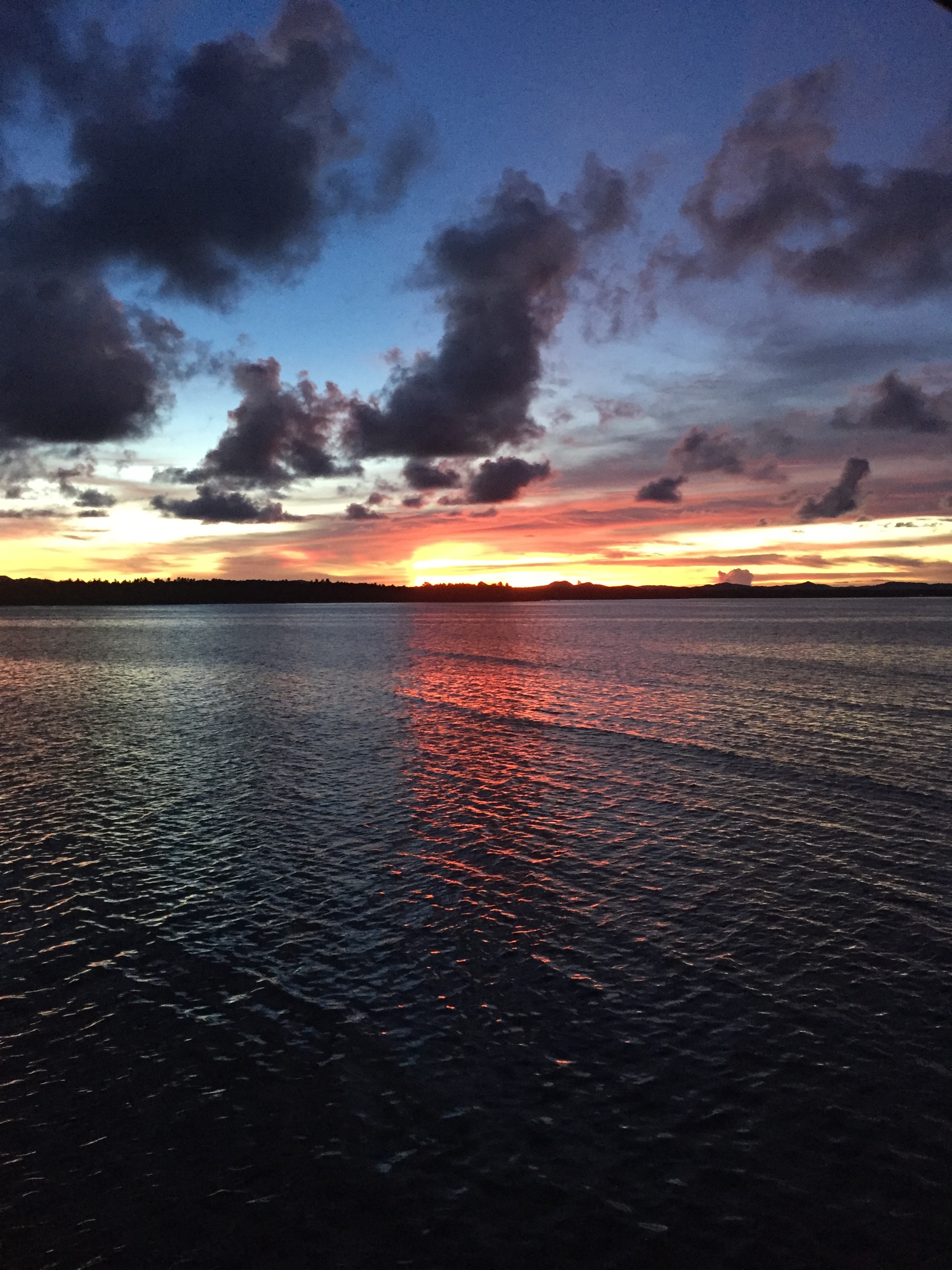 Sunset.
