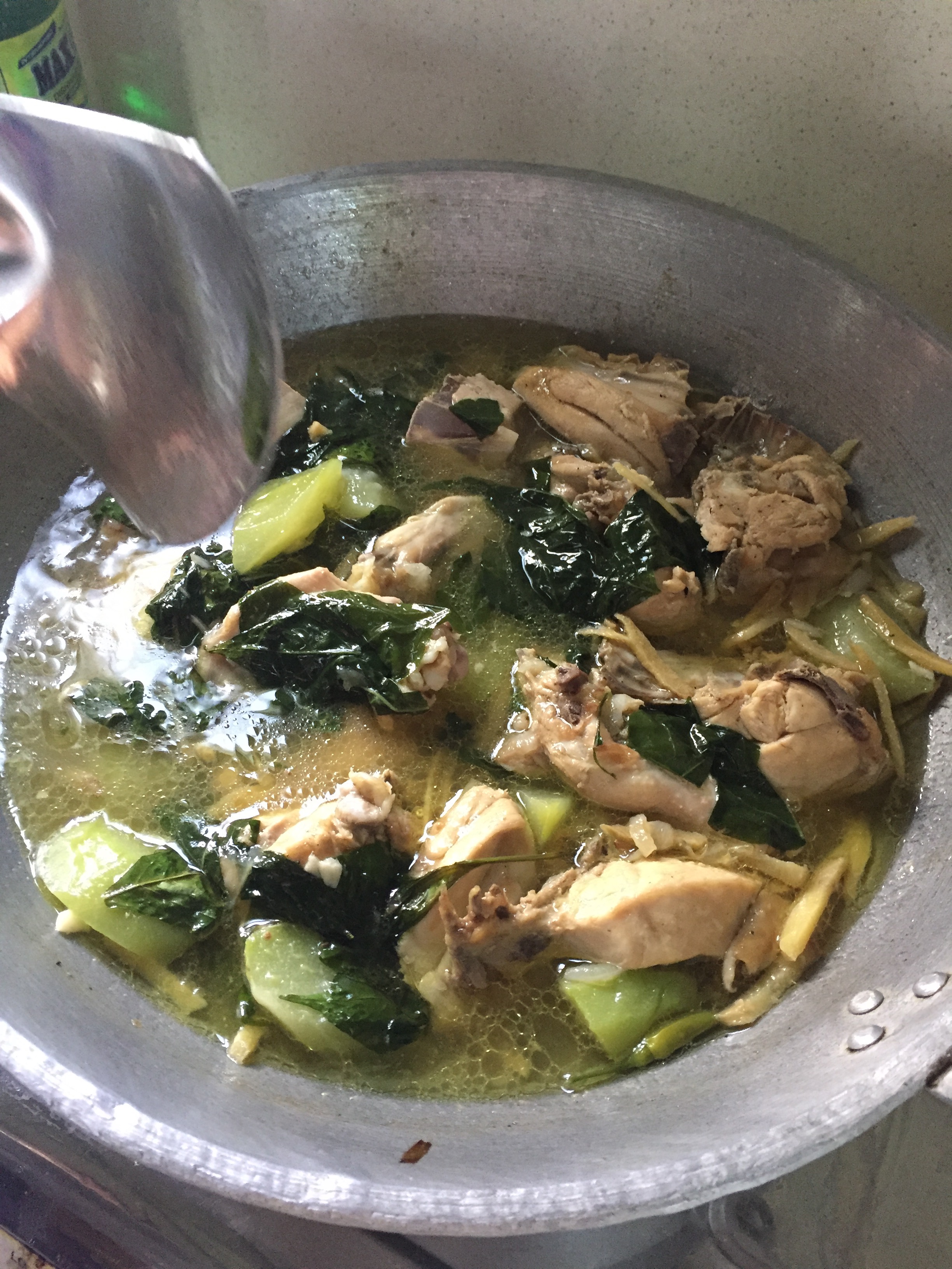 Emma's incredible homemade tinola.