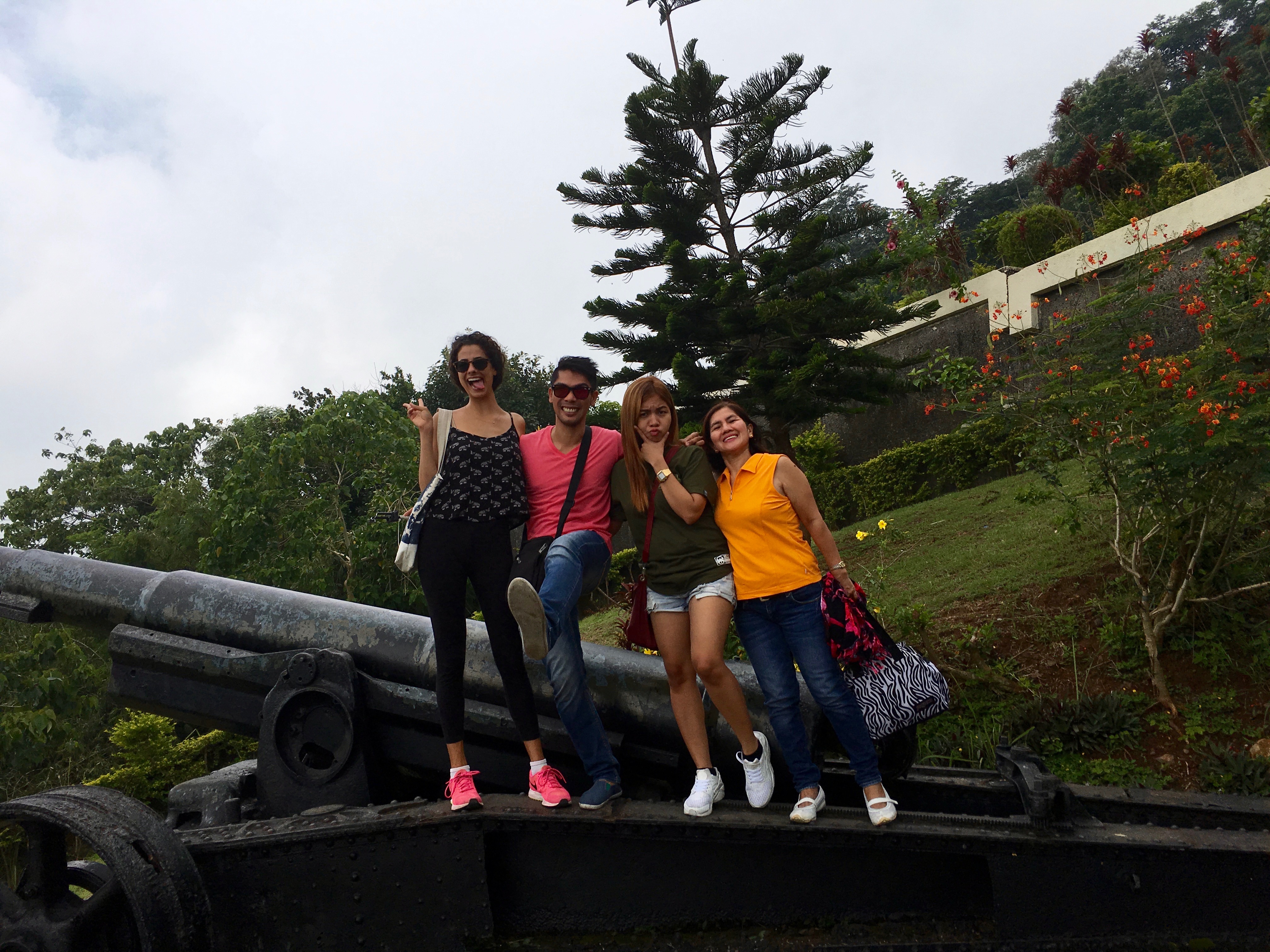 Touring Bataan with her fam.