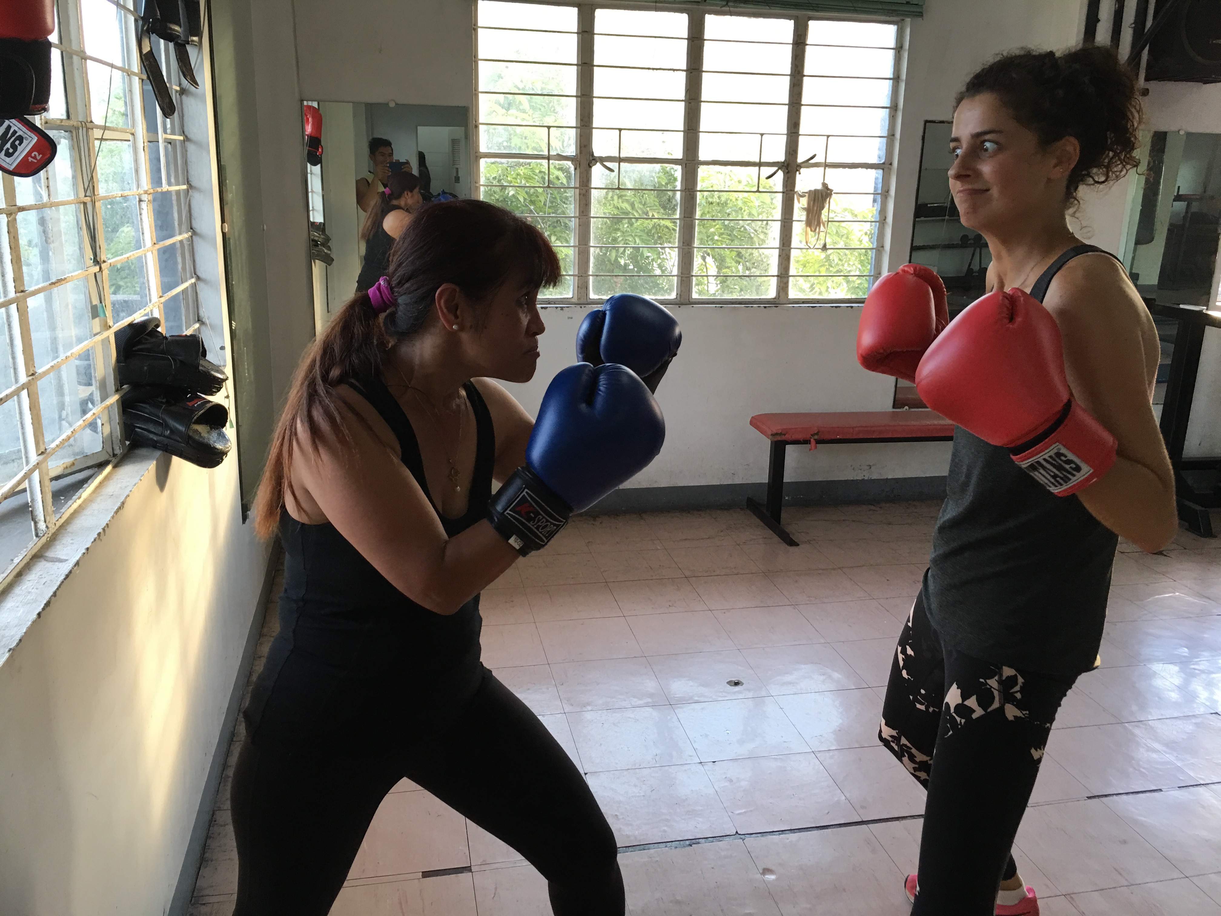 This is my scary boxing face.