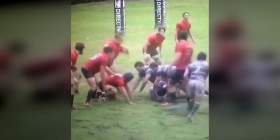 Video: brutal patada de rugby le cuesta sanción de por vida a agresor