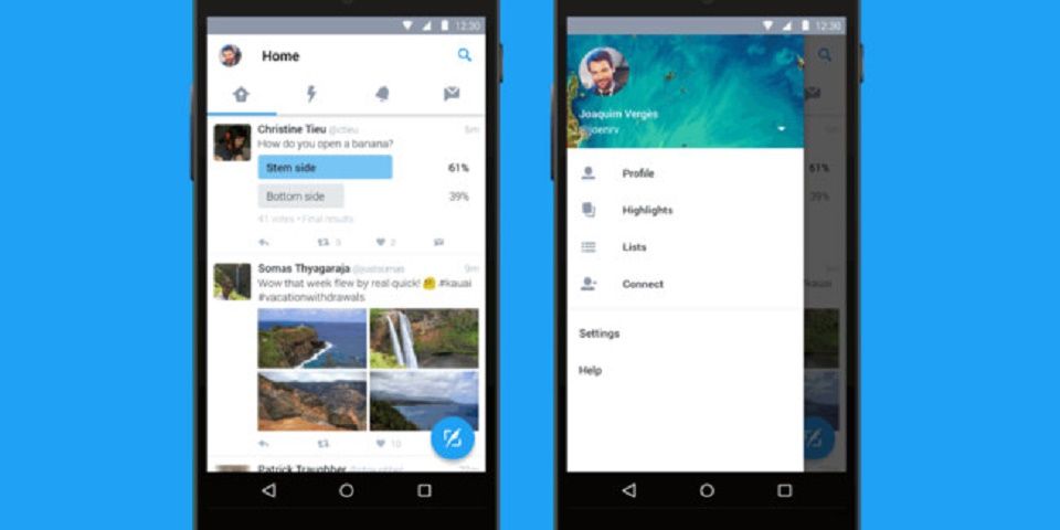 Twitter actualiza aplicación en Android