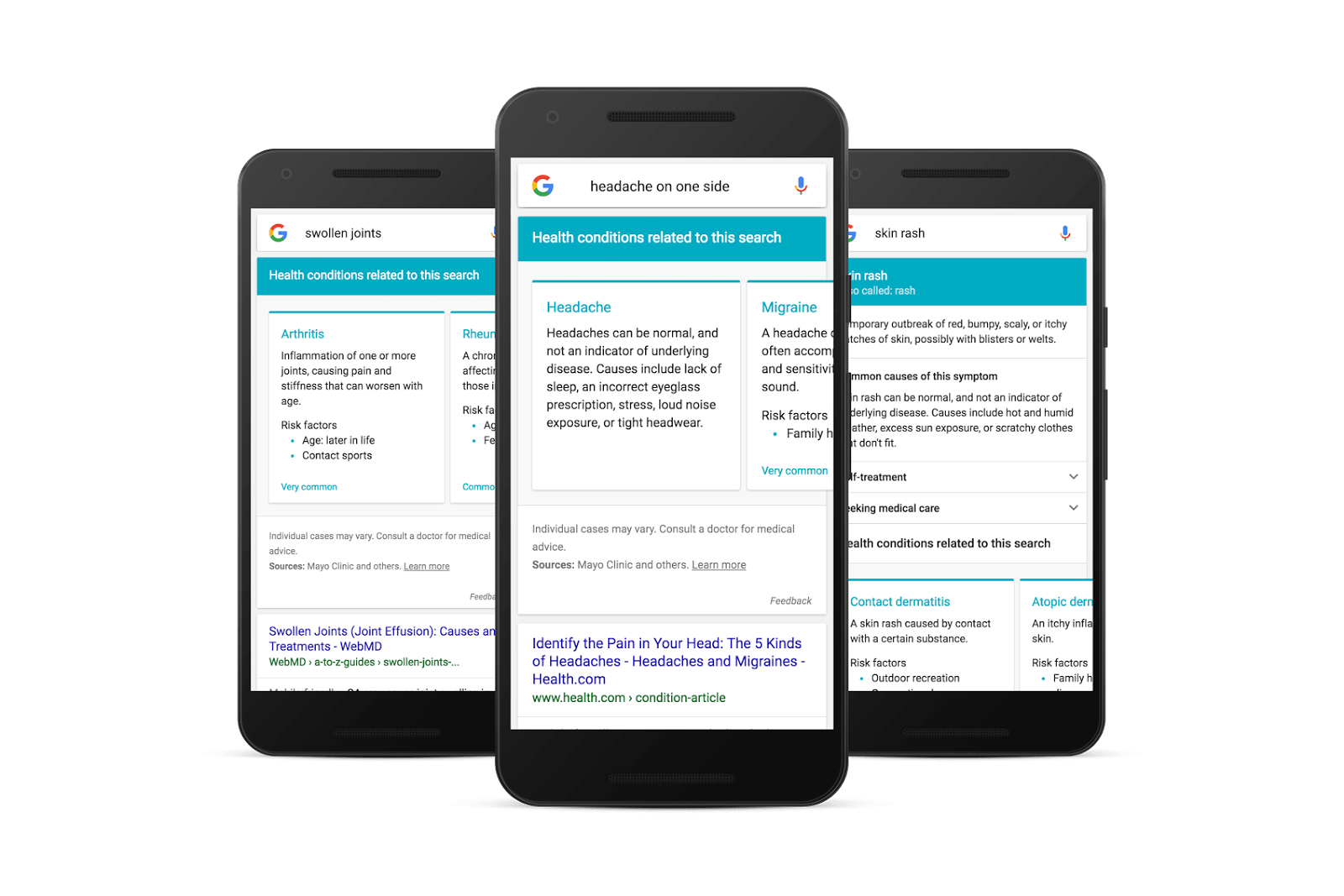 Google ofrecerá búsquedas más avanzadas sobre enfermedades