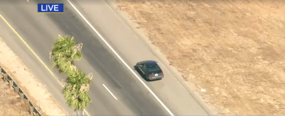 Video: persecución en California