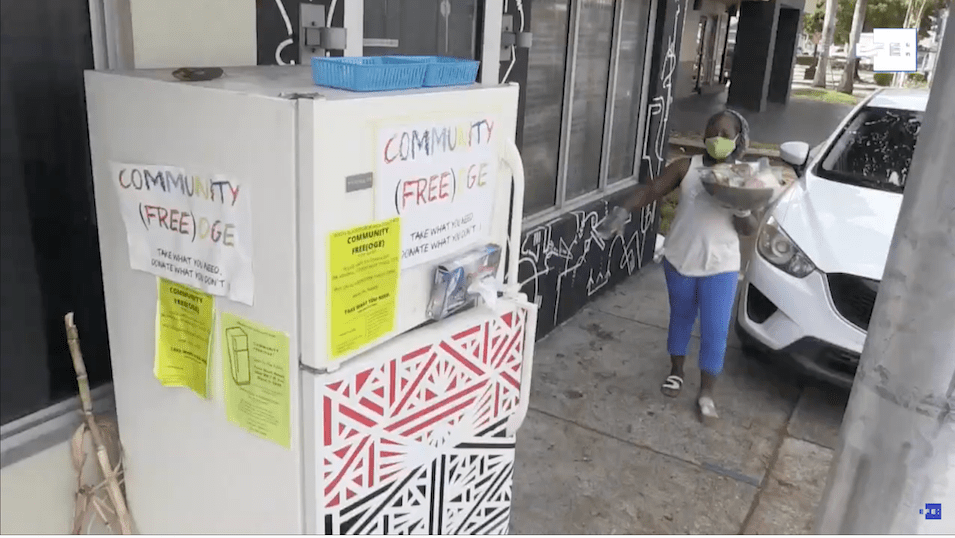 Neveras comunitarias contra el hambre en Miami