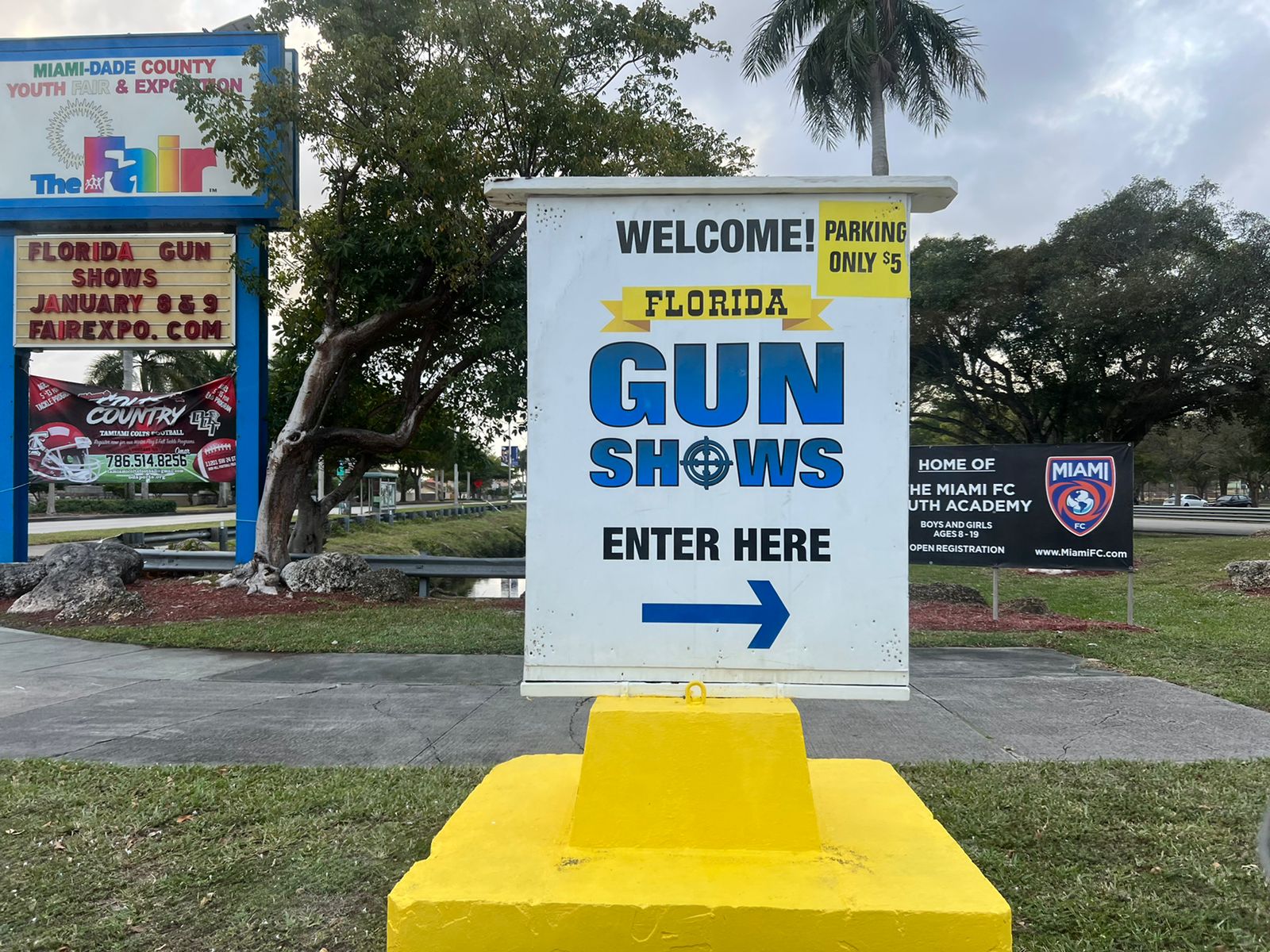 Feria de armas en Estados Unidos.