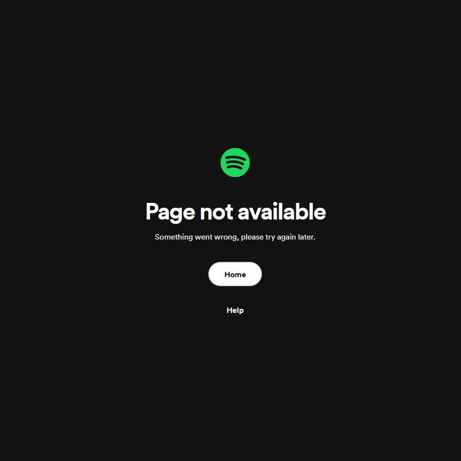 Reportan falla de Spotify