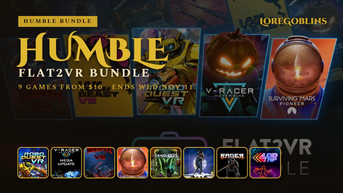 Humble Flat2VR Bundle: 9 PC VR games from $10, including Roboquest VR and WRATH VR