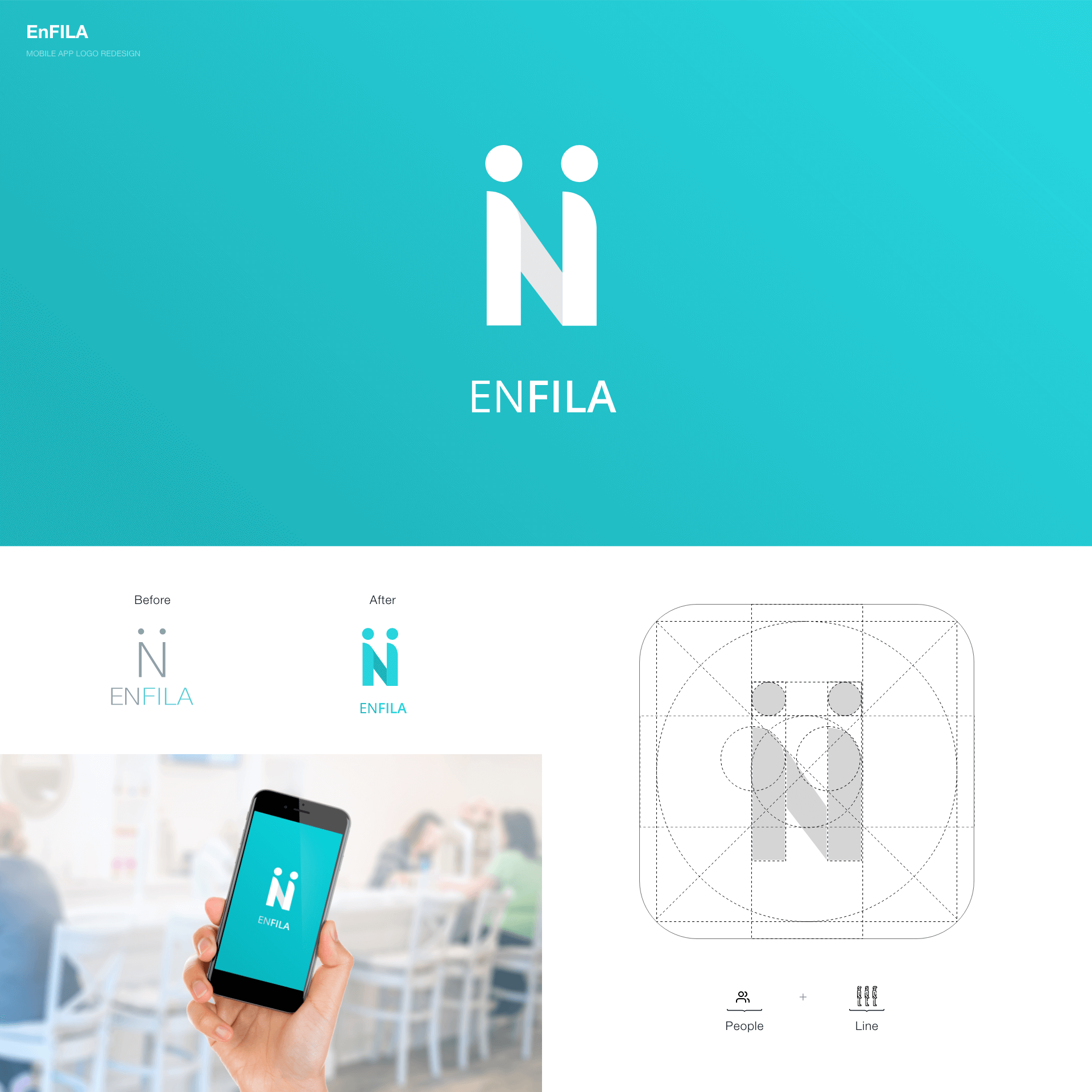Enfila App Logo redesign