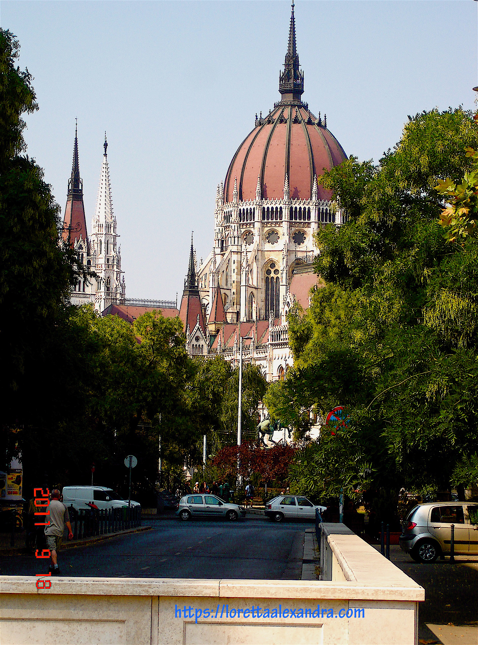 From Liberty Square (Szabadsag Ter), a view of the Hungarian Parliament Building
