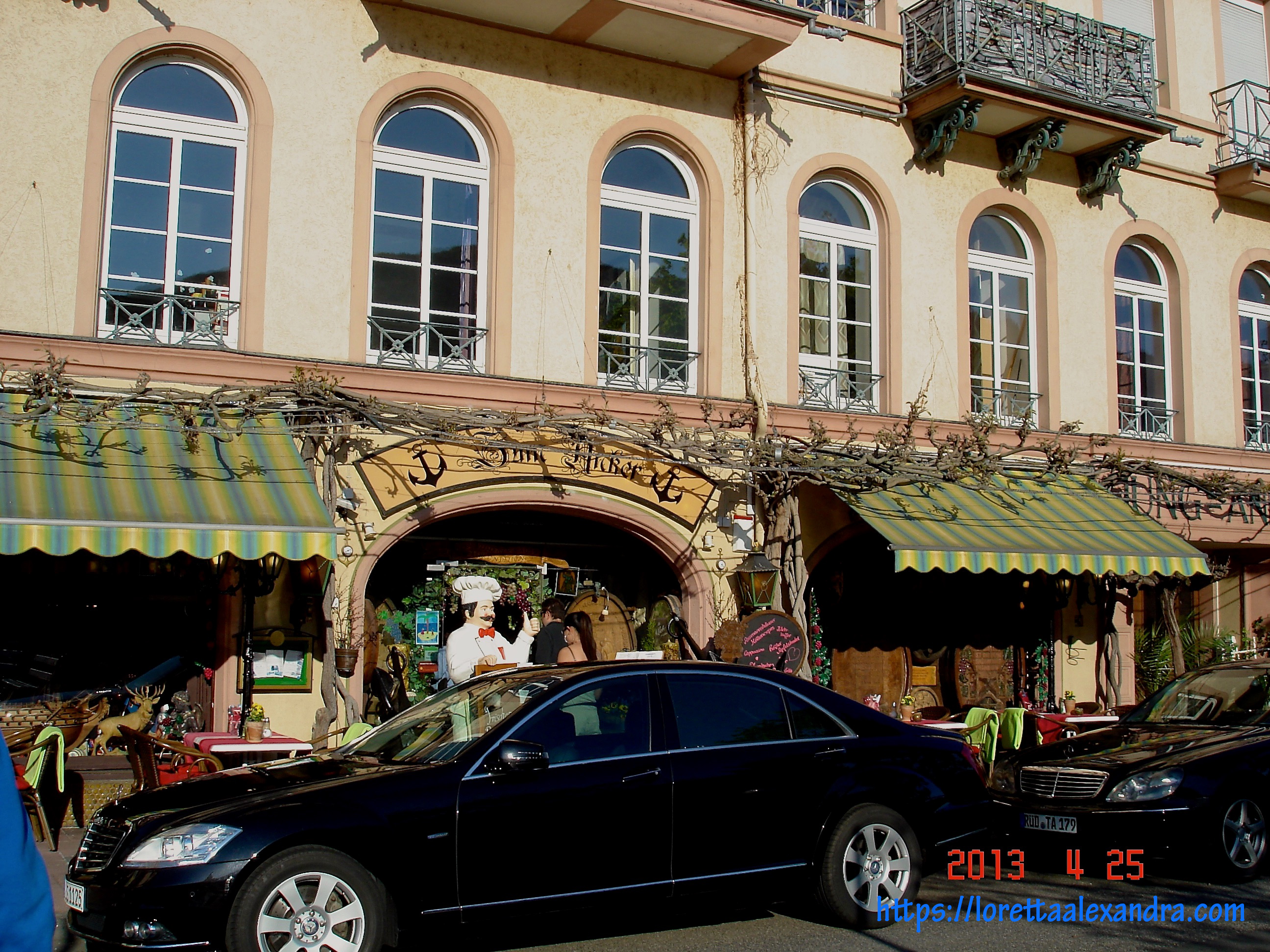 Lunch at Restaurant Zum Anker, in Assmannshausen- Rüdesheim.