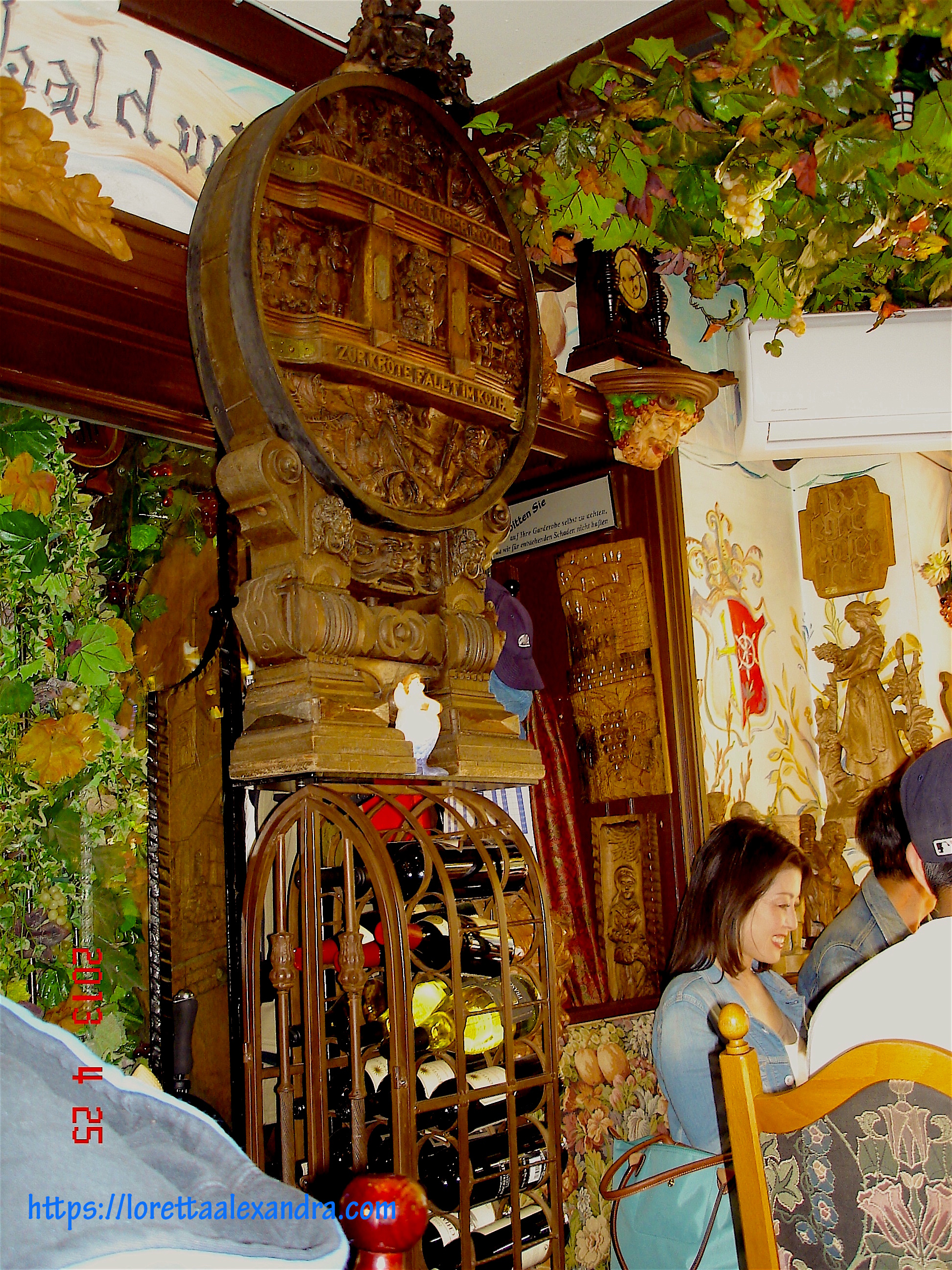 Lunch in surroundings jammed packed with artifacts.