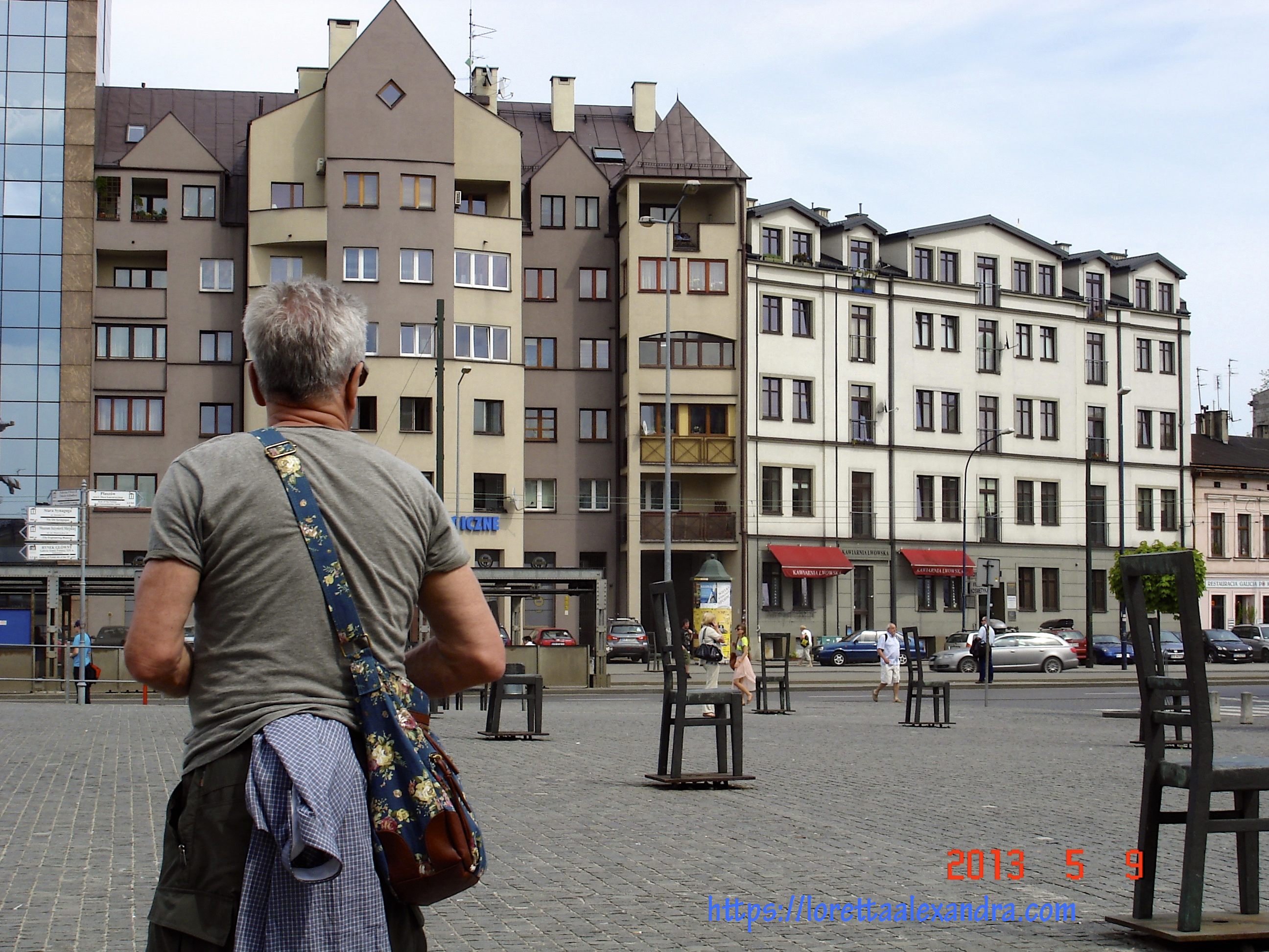 Empty Chairs Memorial in Kazimierz