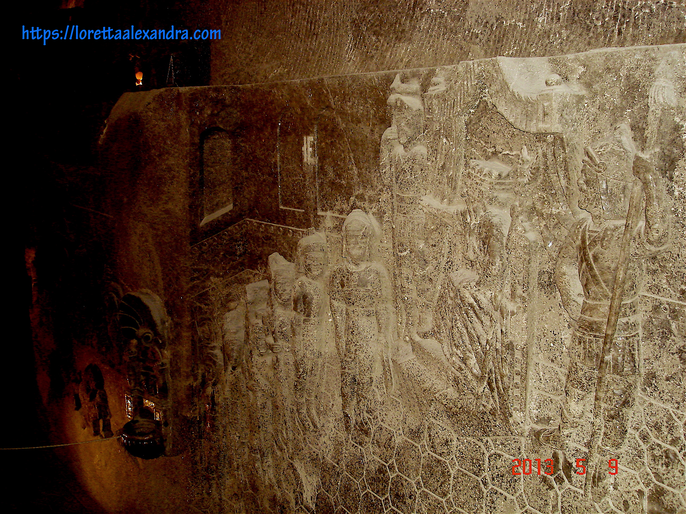 Miners sculpted friezes along the chapel walls made of rock salt