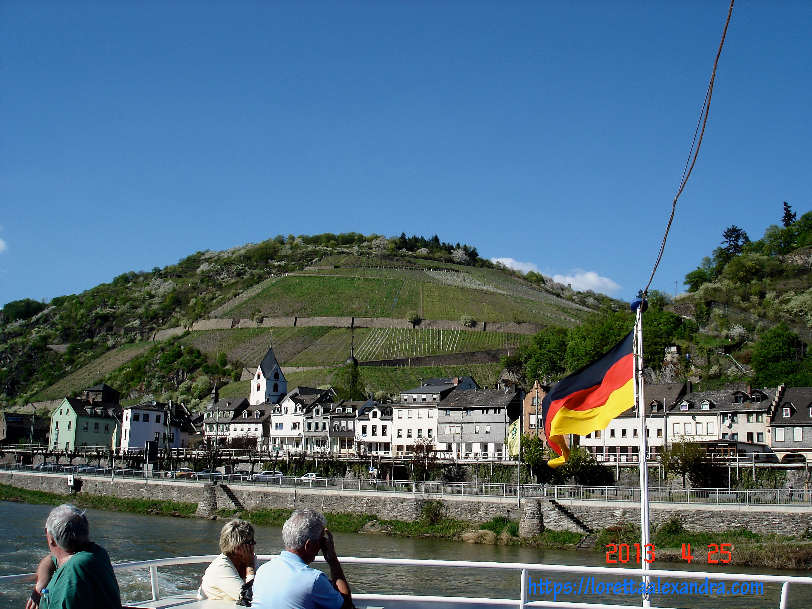 On board the cruise boat.
