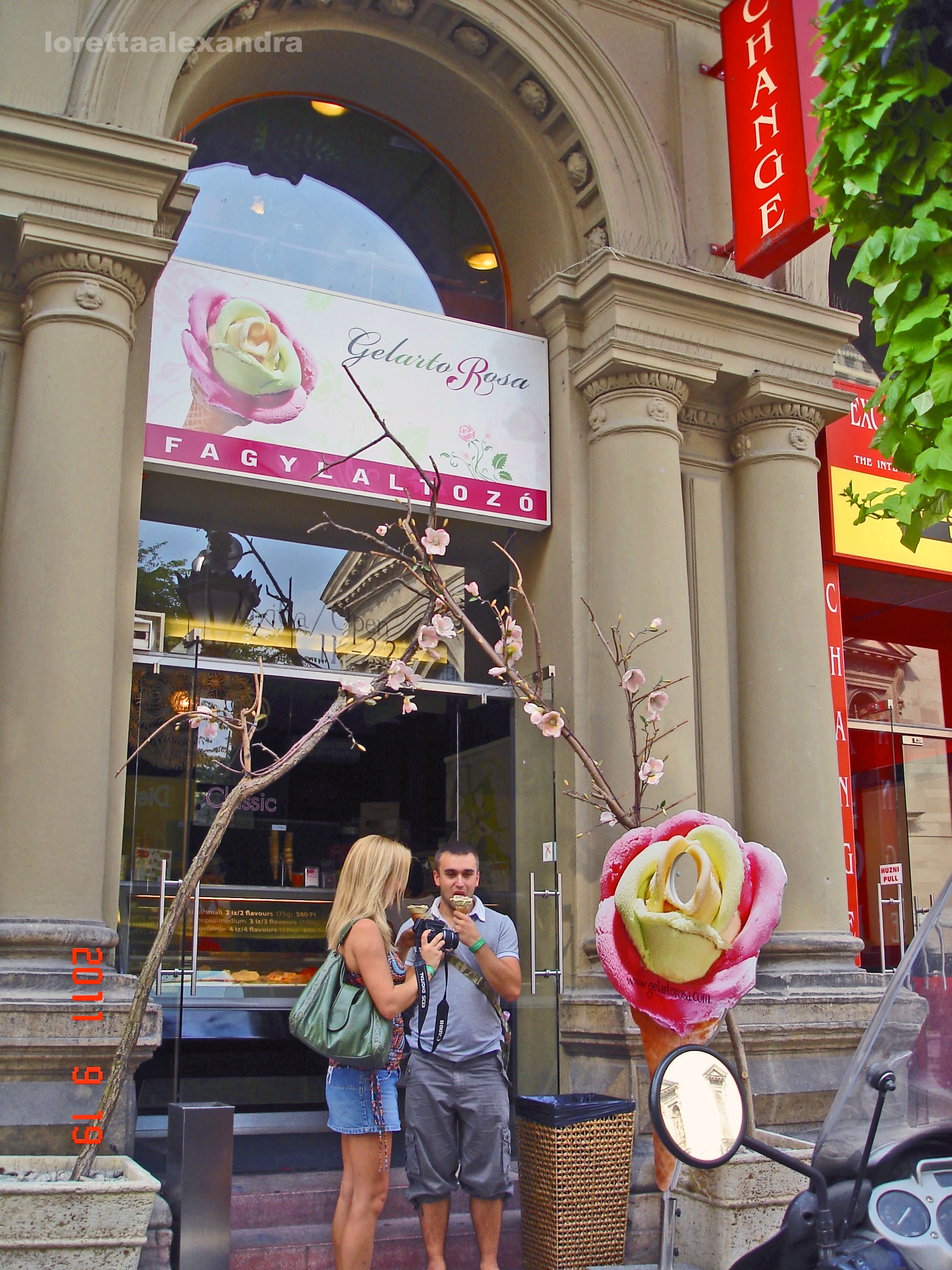 Gelato Rose near St. Stephan's Basilica.