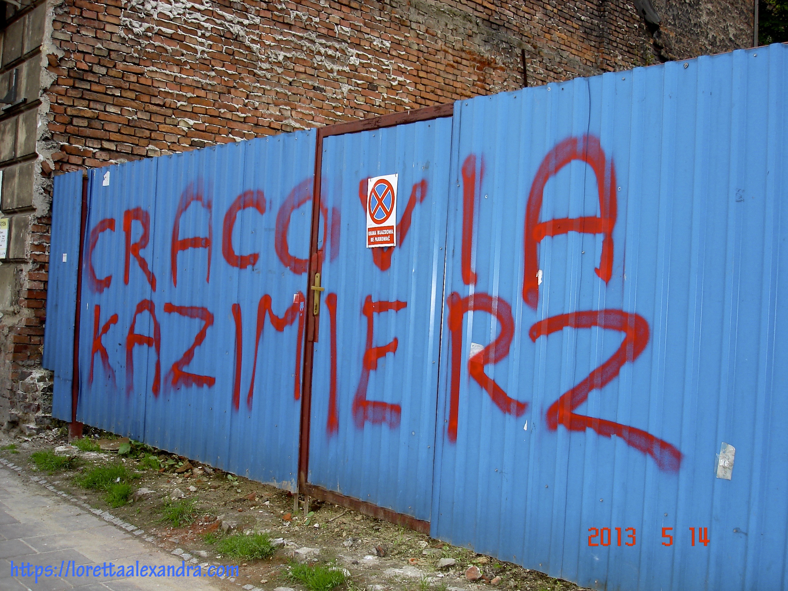 Graffiti – fence in Kazimierz