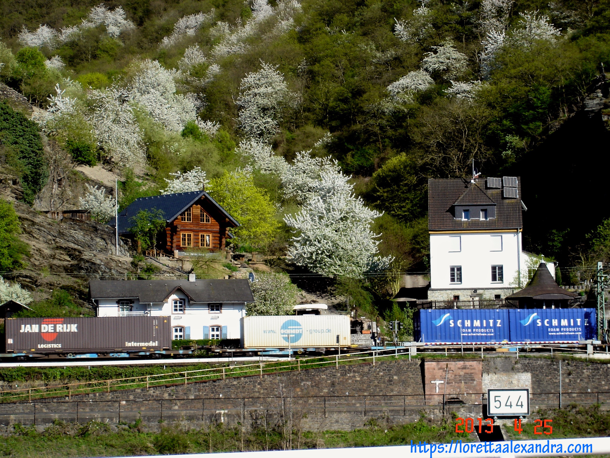 Picturesque scenes in the Rhine Valley.