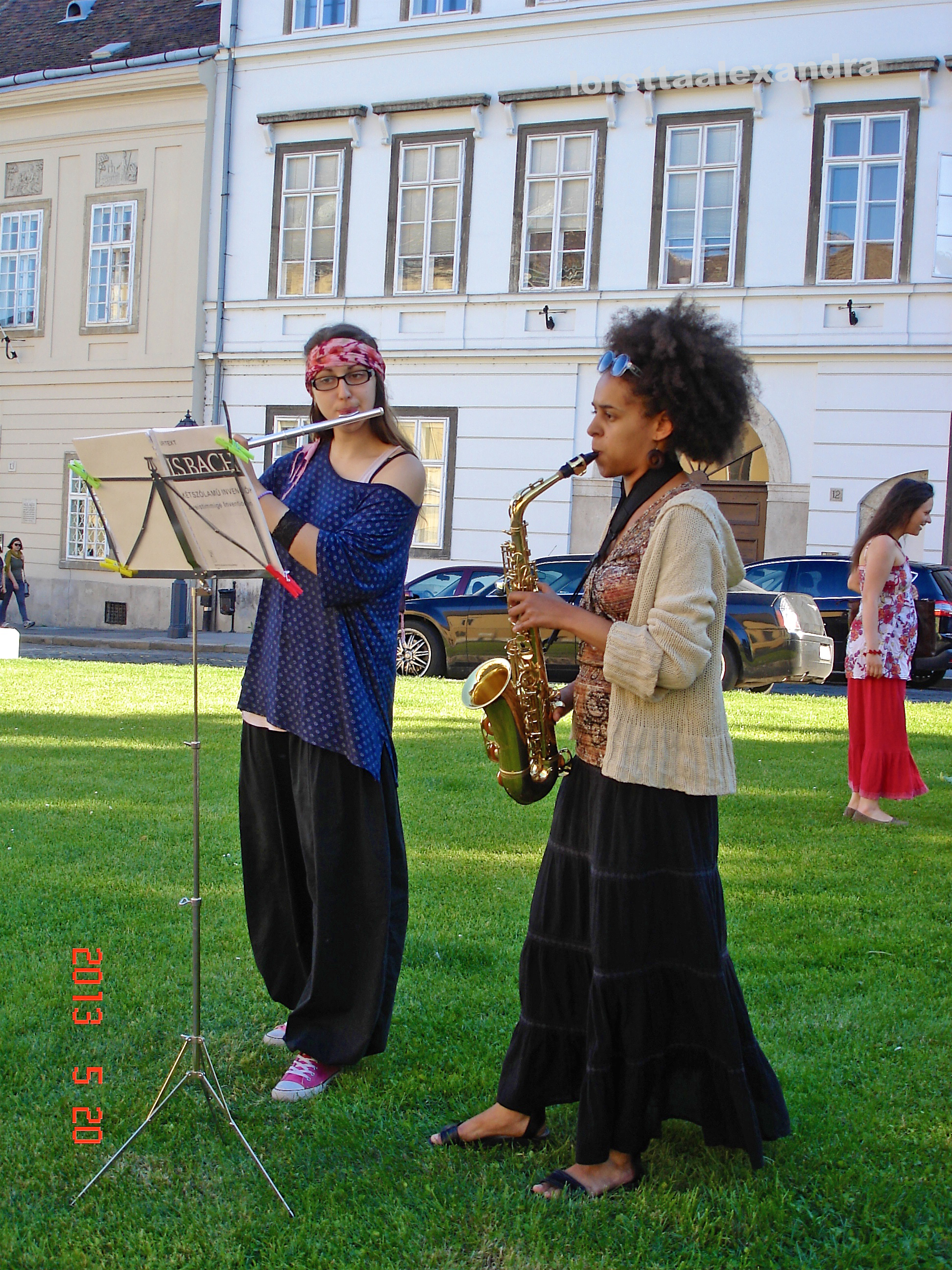 Playing Bach - Buda Castle district, Budapest