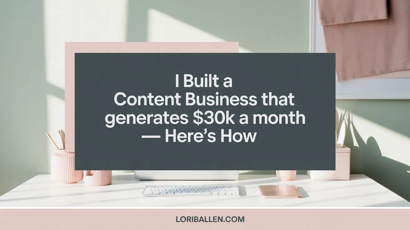 I Built a Content Business That Generates $30K a Month — Here’s How