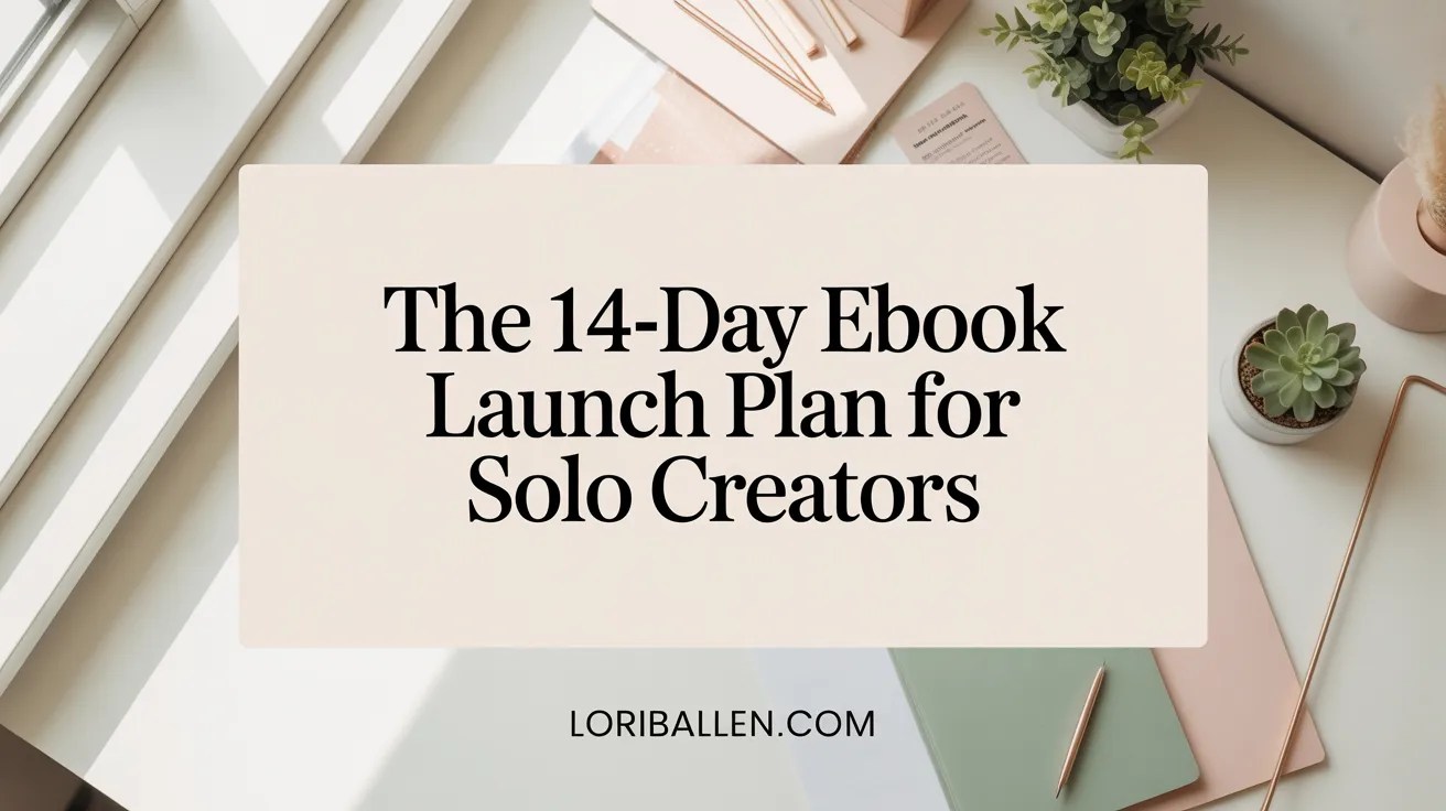 The 14-Day eBook Launch Plan for Solo Creators