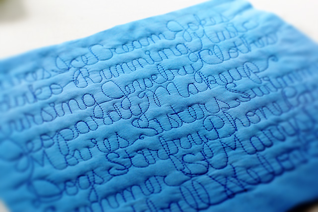Quilted Cursive