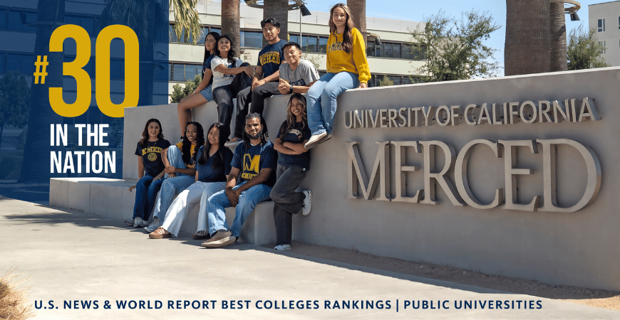 UC Merced Named the 30th Best Public University in the Nation