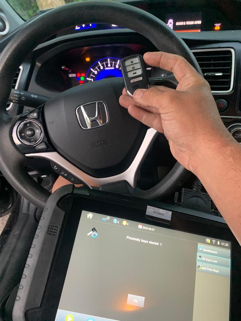 Lost honda car key replacement