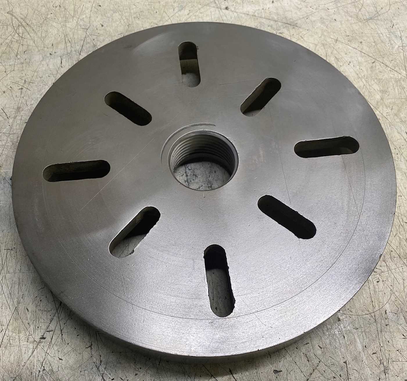 Face Plate, Threaded, 2-1/4 6TPI, Diameter 12″ – Lost Creek