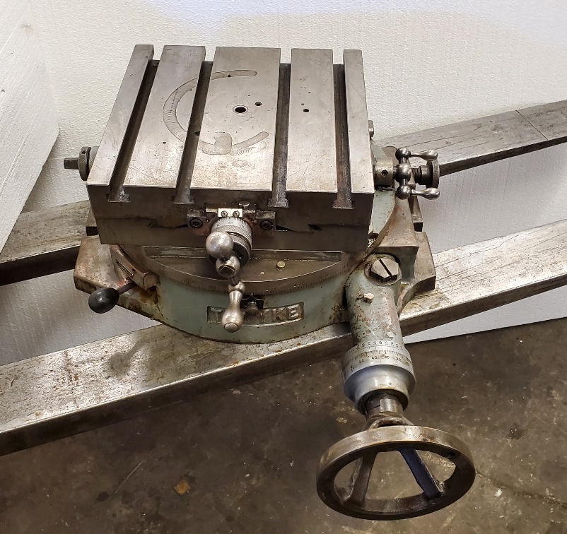 Rotary Table, Cross-Slide, 12″x12″, Troyke, Item #K1212 – Lost