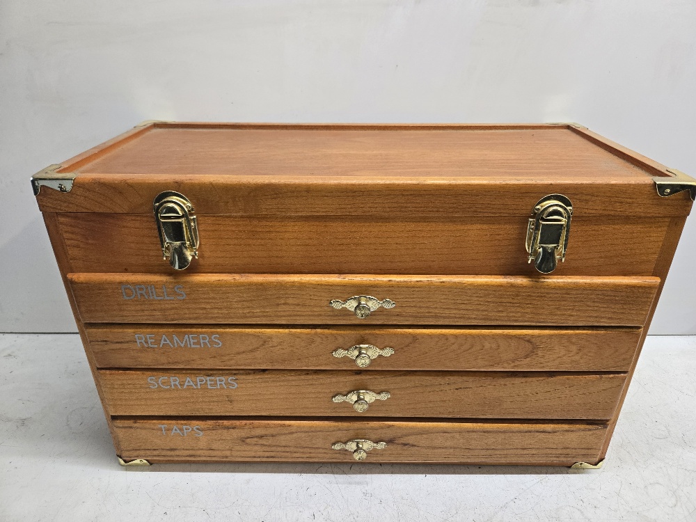 Tool Box, Machinist Chest, Wood, 4 Drawer, Sisco – Lost Creek