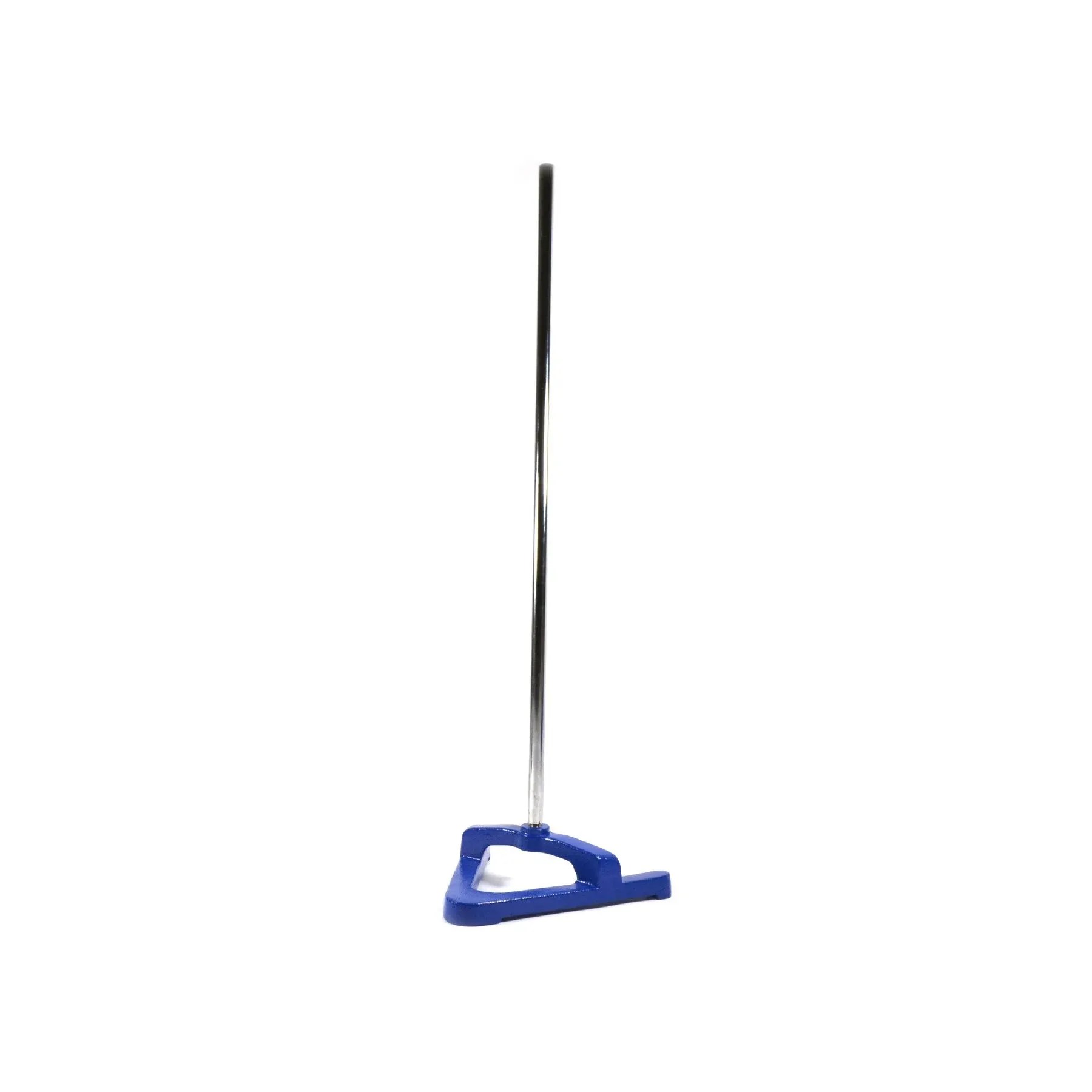A-Shaped Retort Base & Rod Set - 8.5"x8.5" Base, 23.6" Rod - Heavy Duty, Corrosion Resistant Steel - 12mm Diameter Rod - Eisco Labs