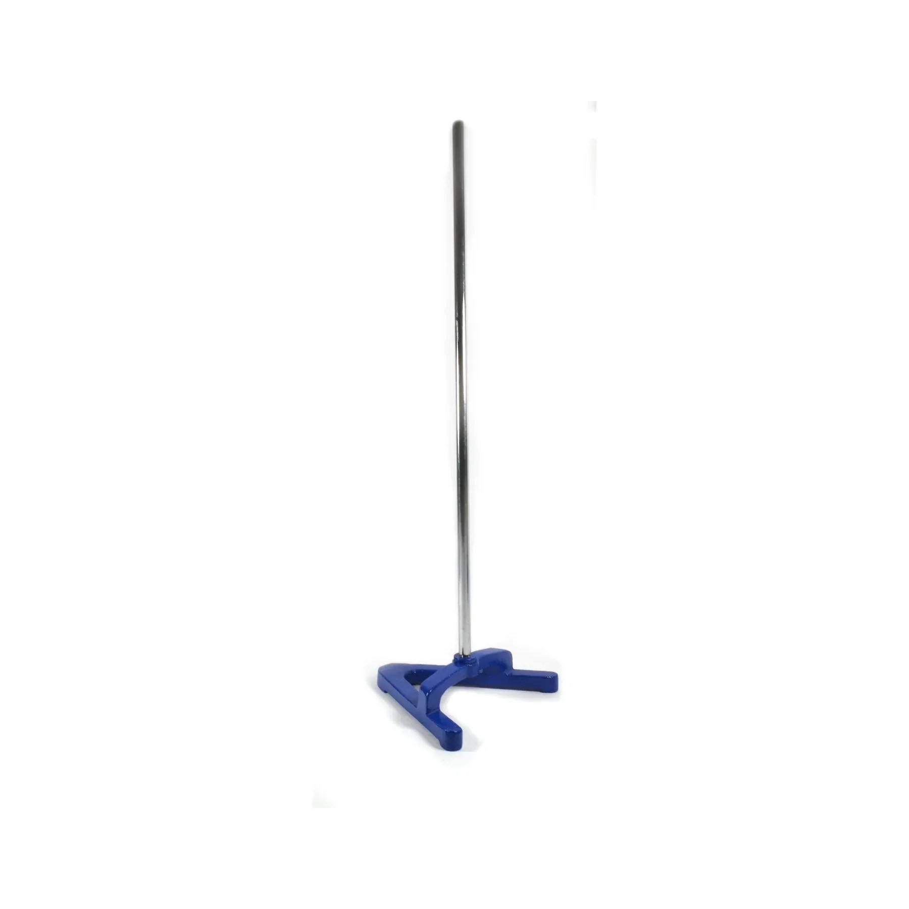 A-Shaped Retort Base & Rod Set - 11"x11" Base, 29.5" Rod - Heavy Duty, Corrosion Resistant Steel - 12mm Diameter Rod - Eisco Labs