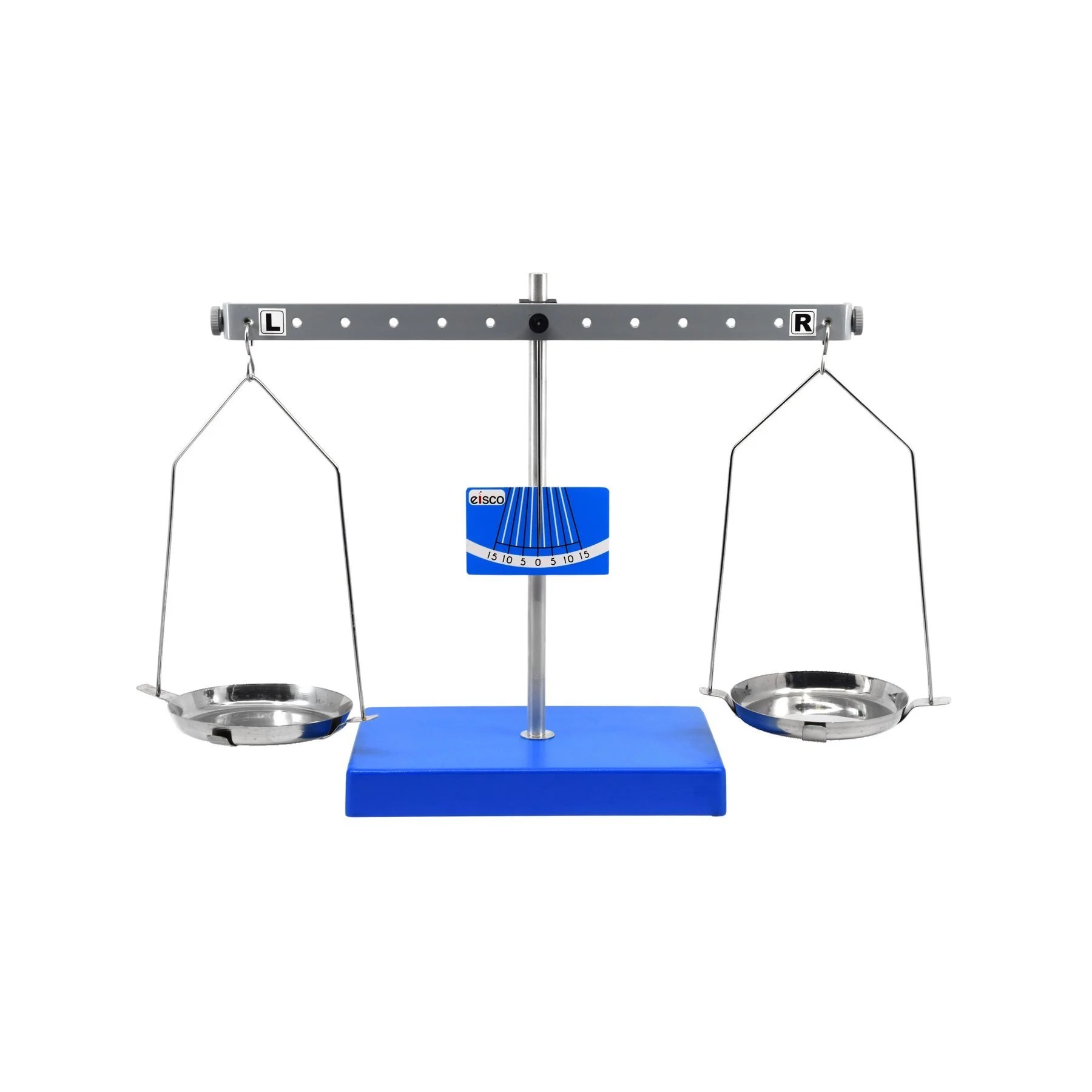 Pan Balance Scale Demonstration Lever, 10.75" - Low Friction Pivot for Precise Balance & Measurement - Two Pans - Eisco Labs