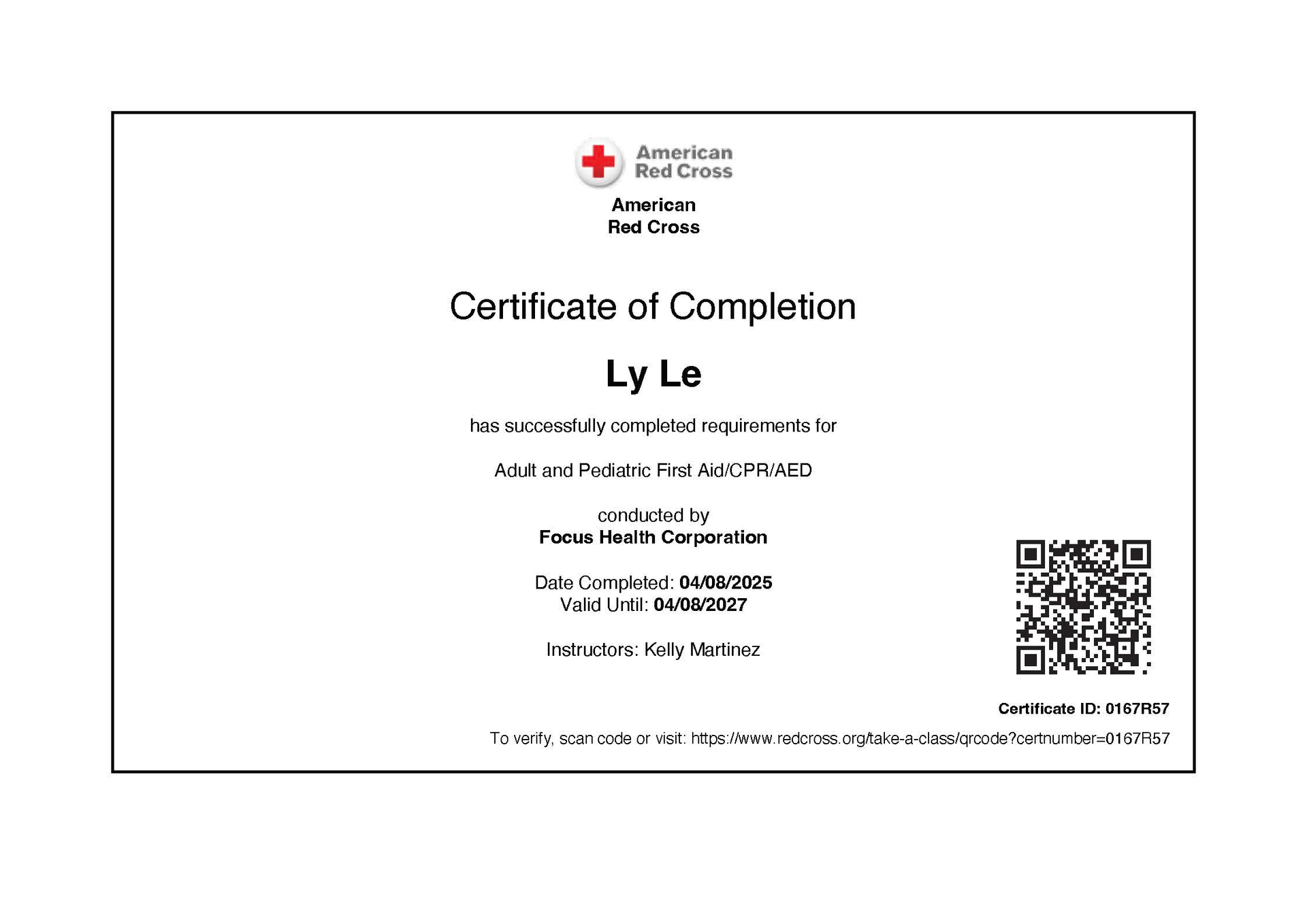 Adult and pediatric CPR certification for Lotus Studio DC photographer